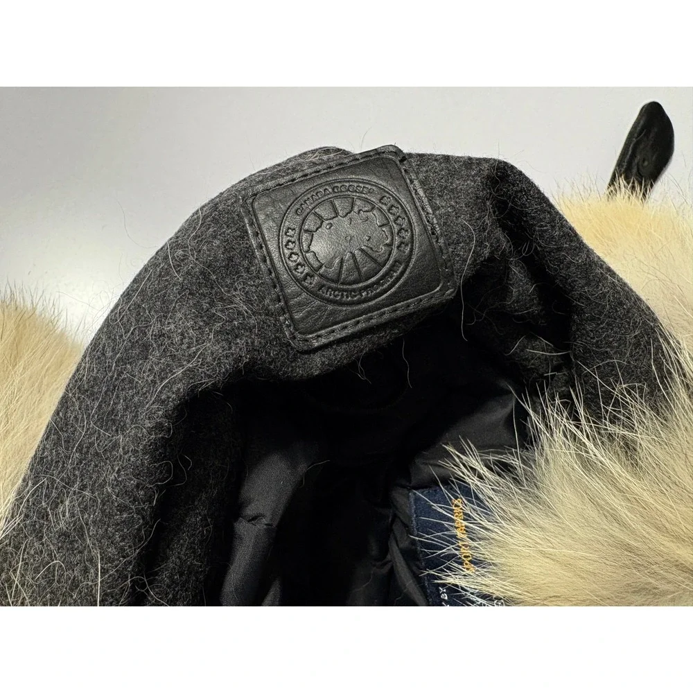 Canada Goose LORO PIANA Pilot Aviator Hat Down Fill Air Canada Size L/XL - Picture 10 of 16